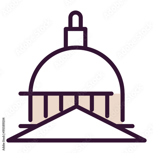 United states capitol dome icon