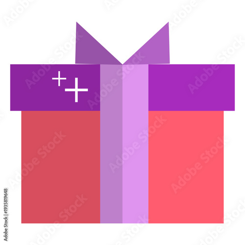 Pink gift icon