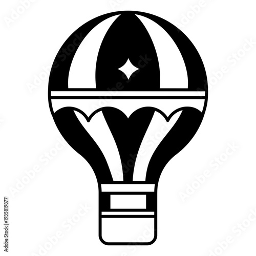 Carnival air ballon monochrome