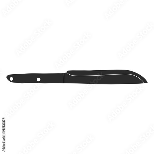 Knife boning silhouette