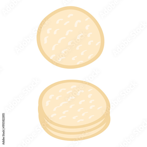 Bodycare cotton pads flat