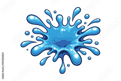 A vibrant splash of water droplets creating an eye-catching dynamic effect in mid-air