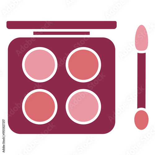 Cute eyeshadow palette with brush