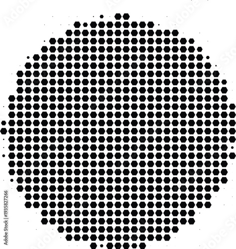 Geometric Halftone Pattern Icon of a Diamond Shape with a Transparent Background, PNG Format Illustration
