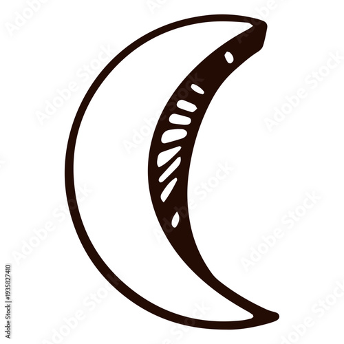 Moon satelite hand drawn