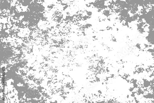Abstract grunge texture with chaotic white and gray patches