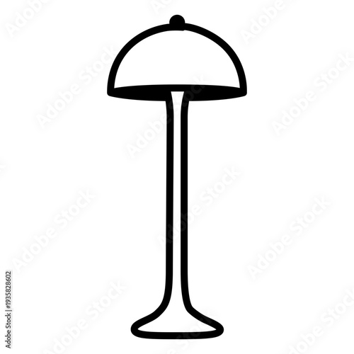 Furniture pop art table lamp stroke