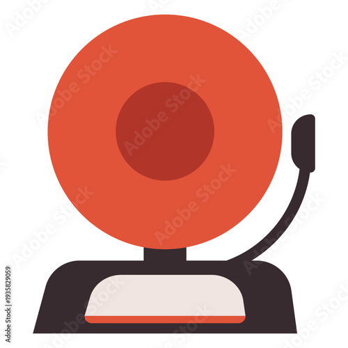 Fire alarm colorful icon