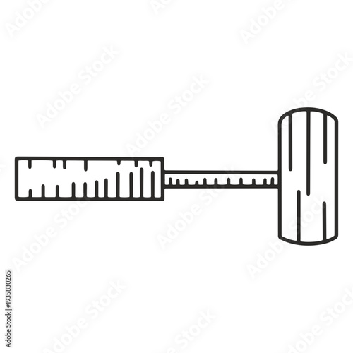 Construction mallet stroke