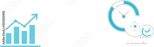 Set of 2 business icons vector