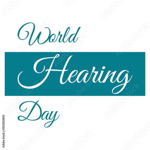 World Hearing Day banner design