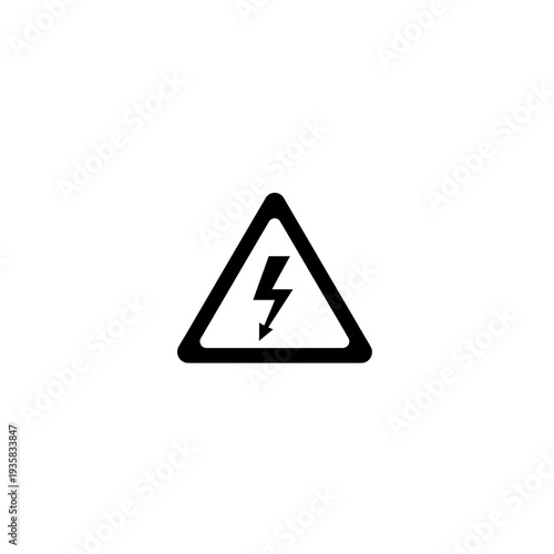 High Voltage Warning Sign with Lightning Bolt Symbol in a Triangle Free Download High Voltage Warning Sign with Lightning Bolt Symbol in a Triangle - GFXLoad