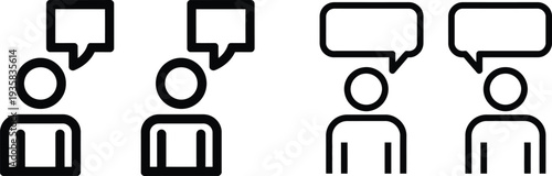 A group of people talking to each other