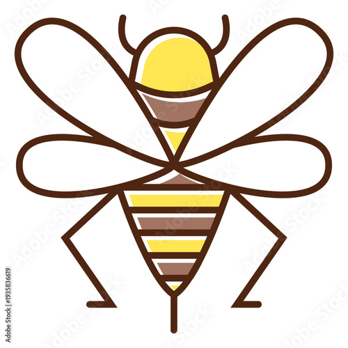Cute honey bee element