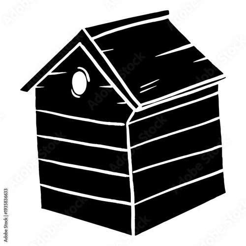 Black tree house bee