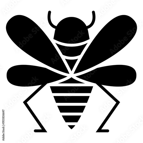 Honey bee element black