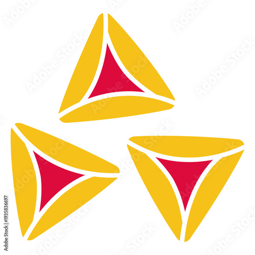 Paper cut element triangle