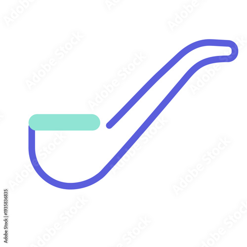 St patrick smoke pipe colorful icon