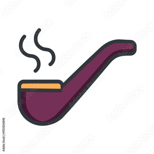 St patrick smoke pipe stroke icon