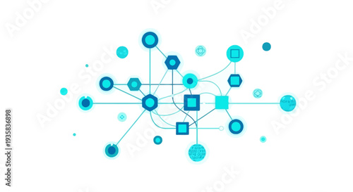 Digital Network Connection Technology Background