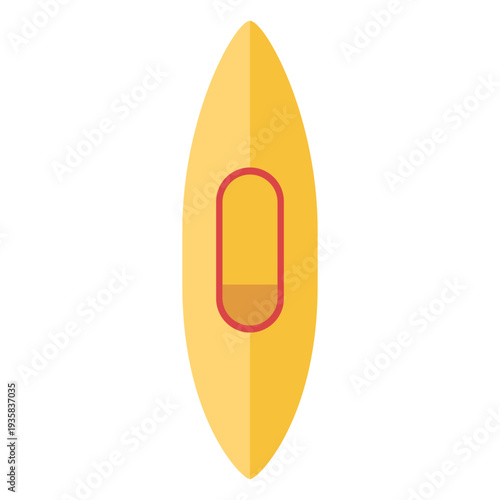 Canoe equipment flat element