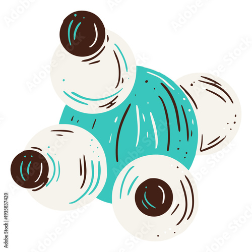Microscope lenses illustration