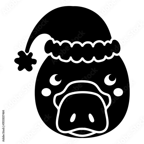 Platypus head silhouette