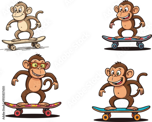 Cartoon barber characters set with diverse hairstyles professional hairdresser icons isolated flat vector illustration grooming salon concept collection design pack