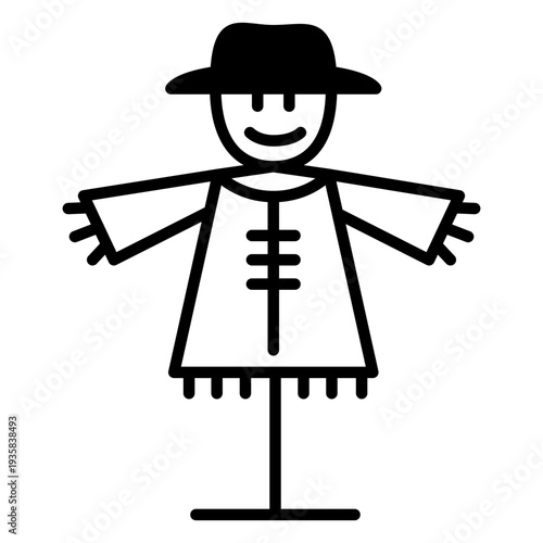 Farm scarecrow stroke