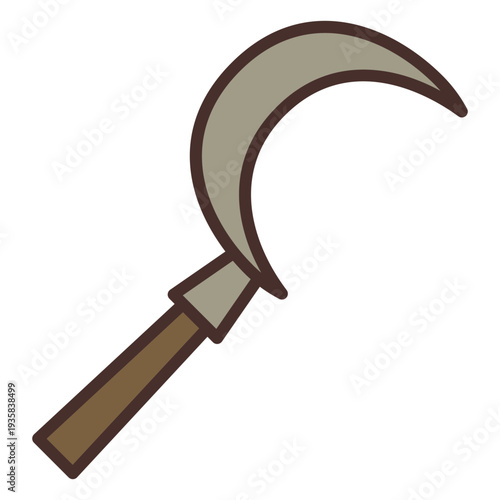 Farm sickle icon sickle