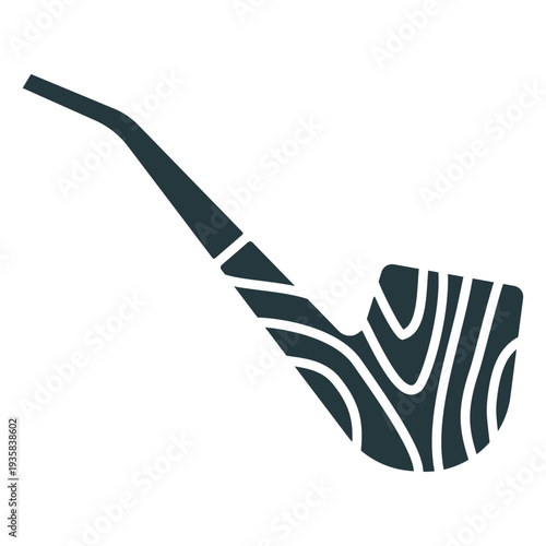 Lumberjack wooden pipe