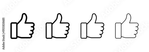 Thumbs up icon set
