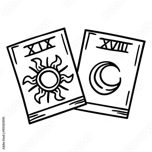 Magic cards stroke cards