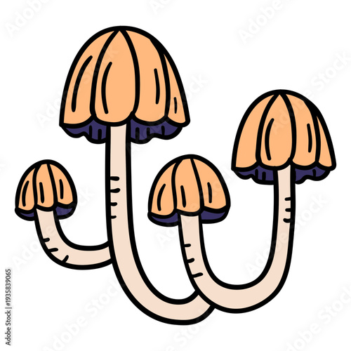 Magic flowers hand drawn