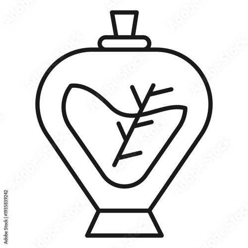 Magician potion bottle stroke