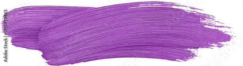 A purple brushstroke with texture, blending across, on white background, suggesting art or paint