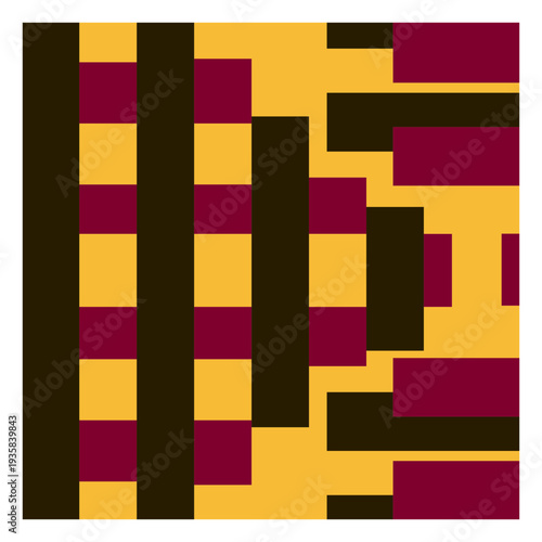 Stripe kente composition