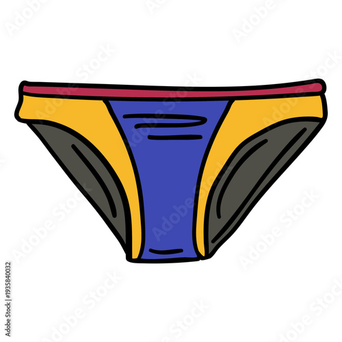 Waterpolo short hand drawn