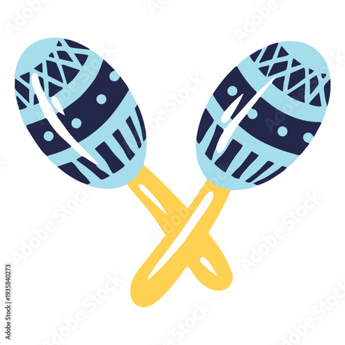 Maracas carnival colorful