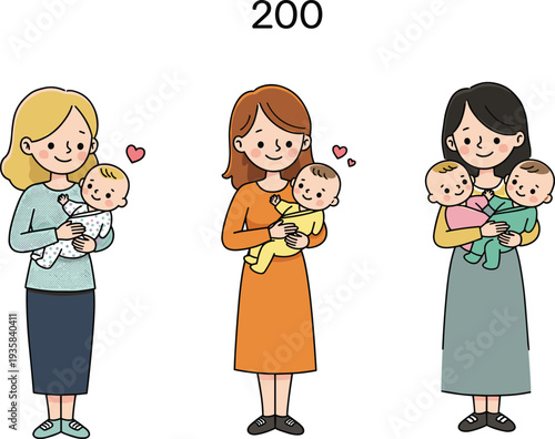 Cartoon barber characters set with diverse hairstyles professional hairdresser icons isolated flat vector illustration grooming salon concept collection design pack