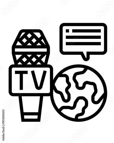 Global television broadcasting and online media communication