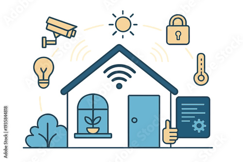 set of icons of houses