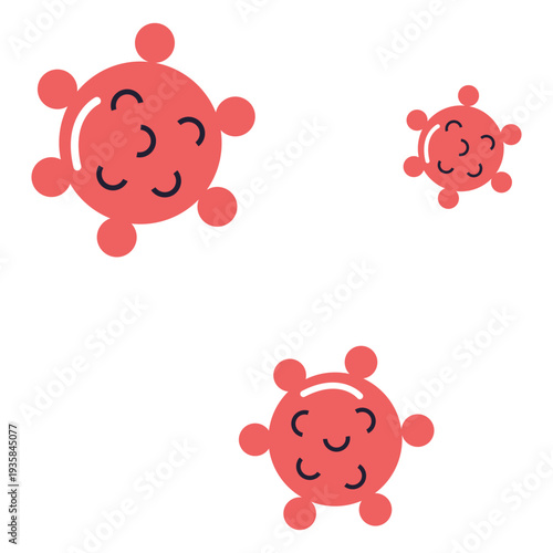 Covid 19 virus spore illustration