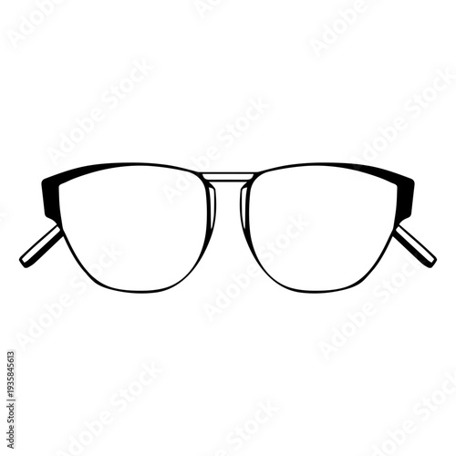 High bridge thin frame glasses design