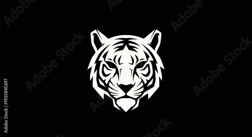 Green bonsai tree silhouette on white background