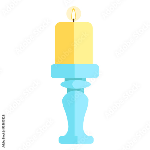 Single wide candelabra flat design