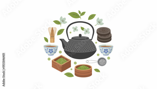 vector of a tea