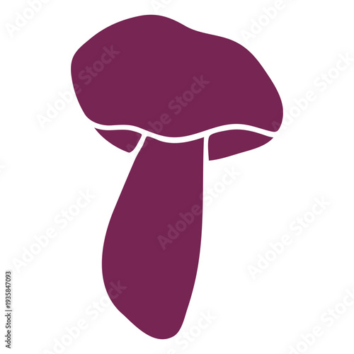 Caesar mushroom fungus silhouette