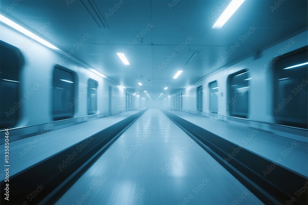Fototapeta premium Empty subway station platform