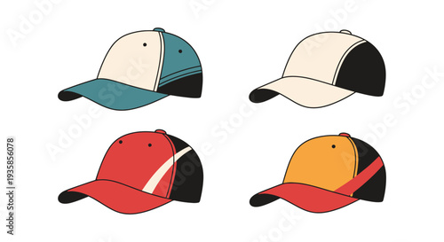 Sports Cap Line art vector minimal creative color